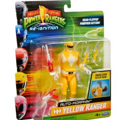 Mighty Morphin Power Rangers Actionfigur Auto-Morphin Yellow Ranger 12 cm