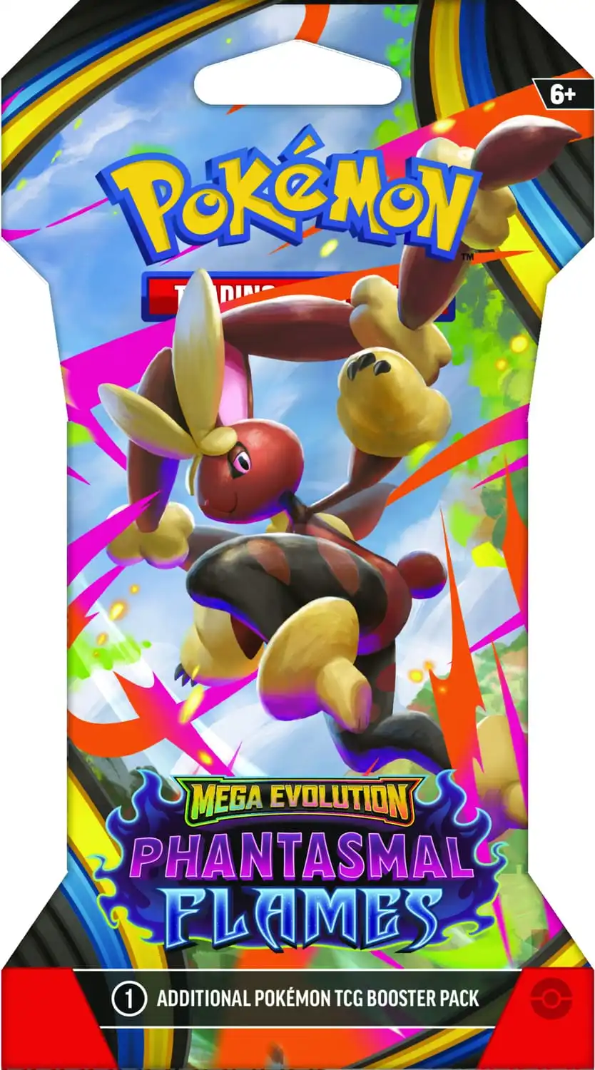 Pokemon Mega Evolution Phantasmal Flames Sleeved Booster Pakke 5 Pokemon Mega Evolution Phantasmal Flames Sleeved Booster Pakke - Bilde 5