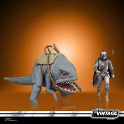 Star Wars: The Mandalorian Vintage Collection Action Figure Blurrg & The Mandalorian 10cm