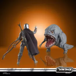 Star Wars: The Mandalorian Vintage Collection Action Figure Blurrg & The Mandalorian 10cm