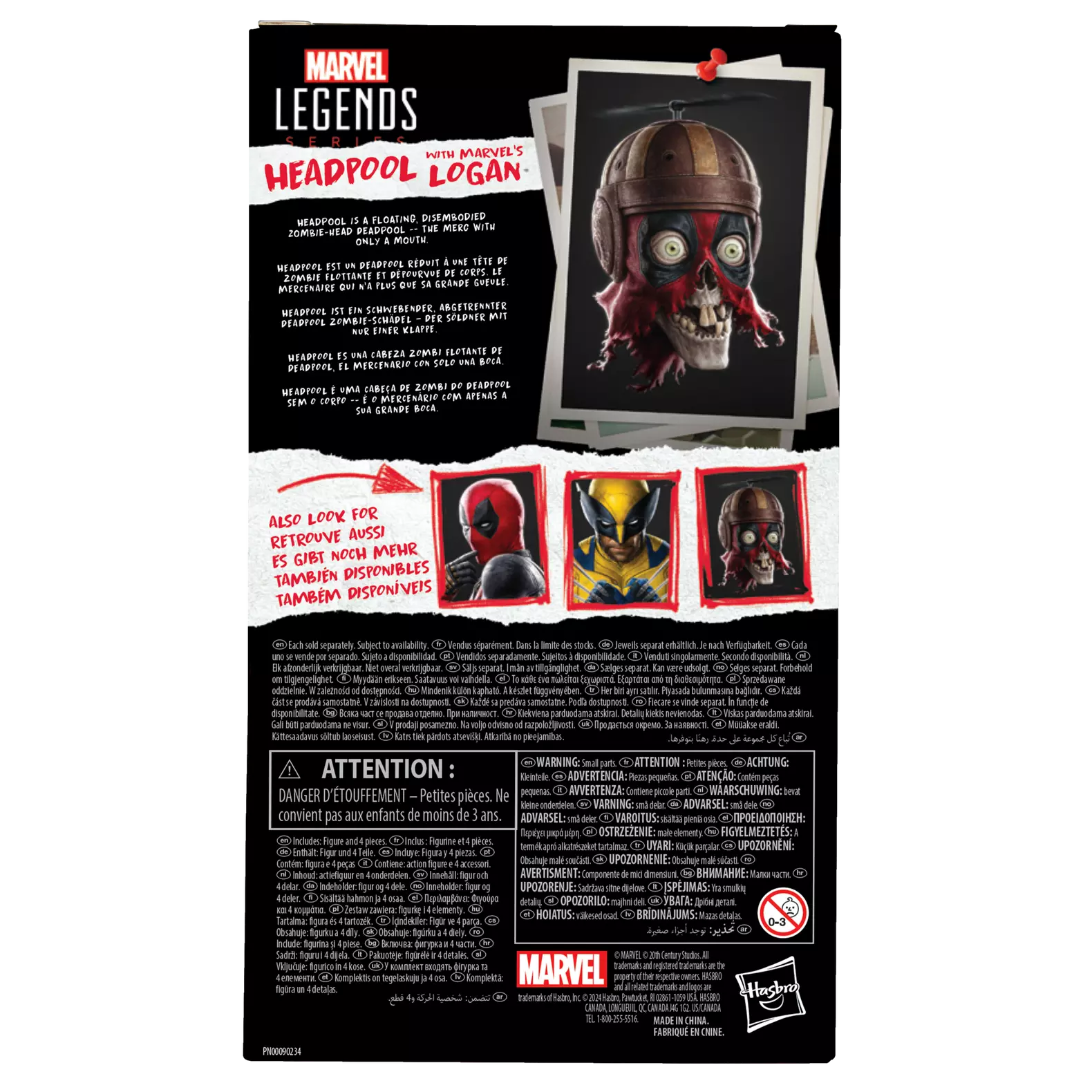 Marvel Legends Deadpool & Wolverine Logan with Headpool Action Figure 15cm 9 Marvel Legends Deadpool & Wolverine Logan with Headpool Action Figure 15cm - Bilde 9