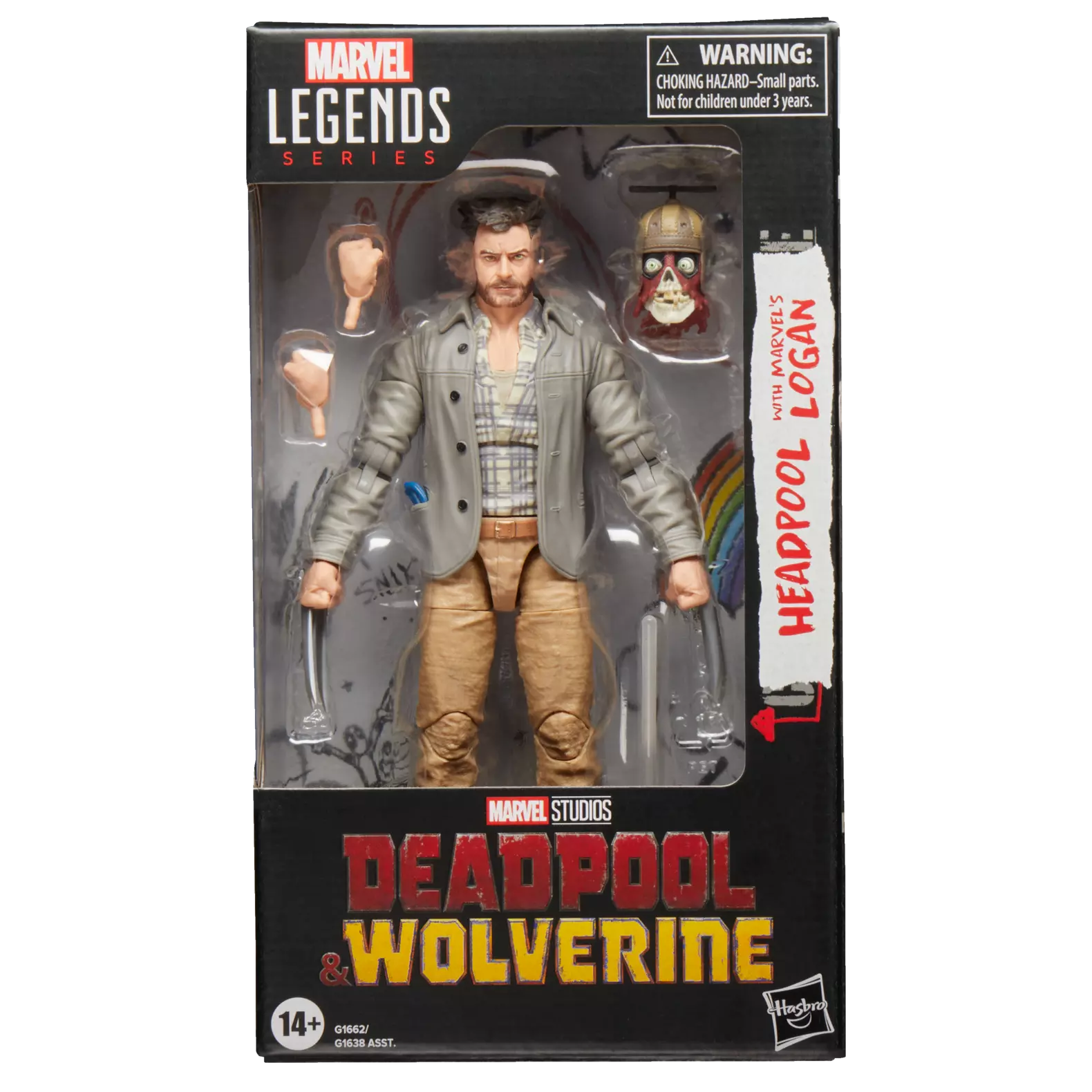 Marvel Legends Deadpool & Wolverine Logan with Headpool Action Figure 15cm 8 Marvel Legends Deadpool & Wolverine Logan with Headpool Action Figure 15cm - Bilde 8