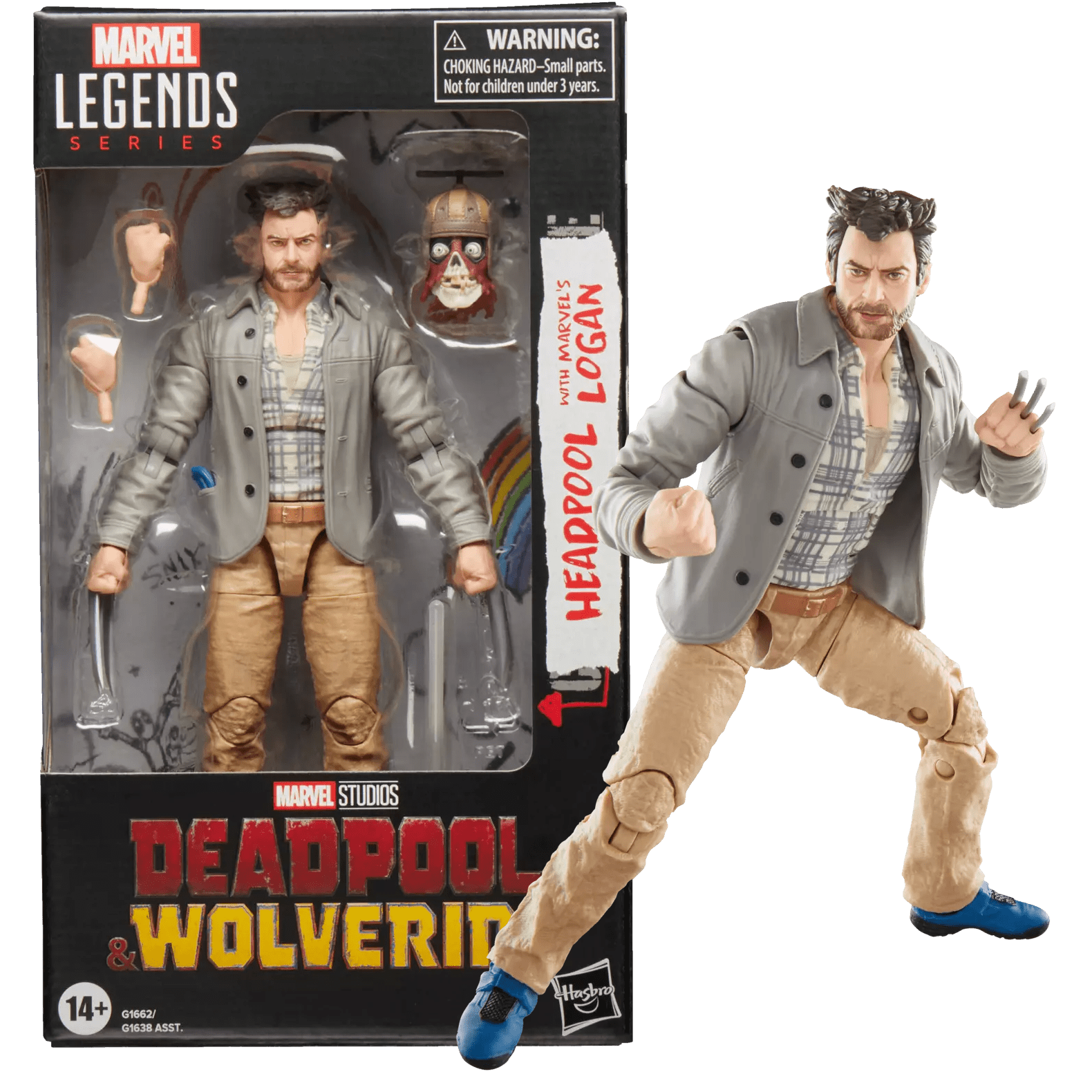 Marvel Legends Deadpool & Wolverine Logan with Headpool Action Figure 15cm 1 Marvel Legends Deadpool & Wolverine Logan with Headpool Action Figure 15cm