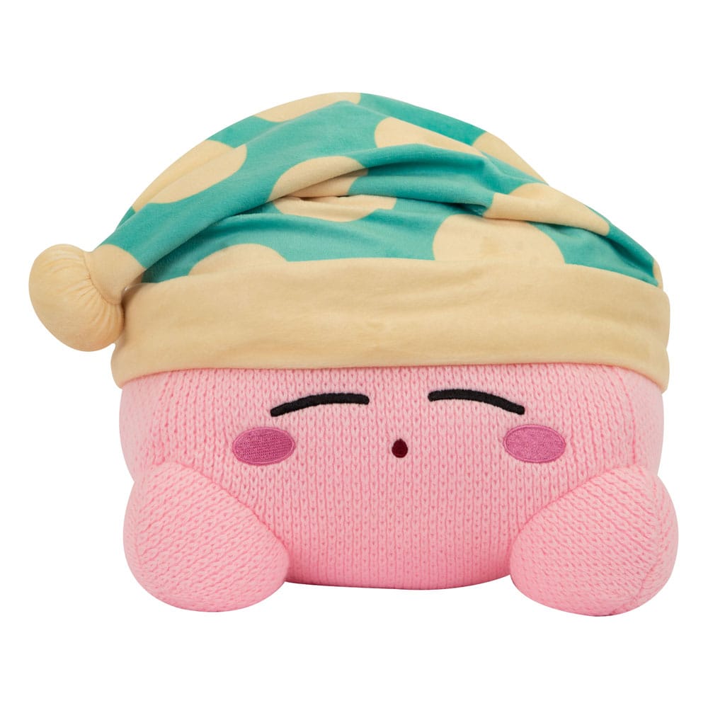 Kirby Nuiguru-Knit Plysjfigur Kirby Sovende Mega 25 cm 1 Kirby Nuiguru-Knit Plysjfigur Kirby Sovende Mega 25 cm
