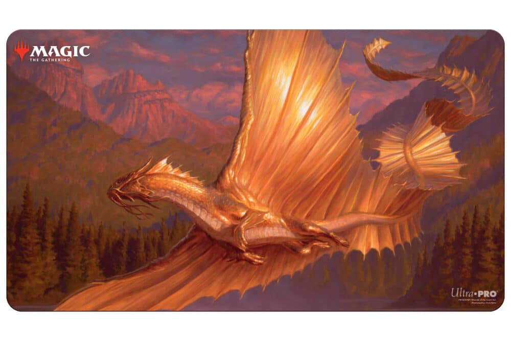Ultra PRO Playmat for Magic the Gathering - D&D - Adventures in the Forgotten Realms - Adult Gold Dragon 1 Ultra PRO Playmat for Magic the Gathering - D&D - Adventures in the Forgotten Realms - Adult Gold Dragon