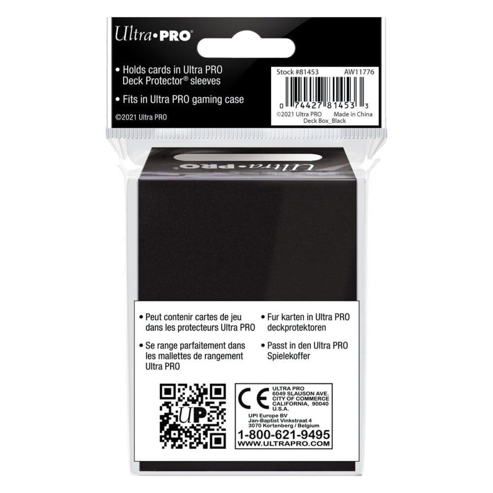 Ultra PRO - Pro 80+ Deck Box - Solid Black 3 Ultra PRO - Pro 80+ Deck Box - Solid Black - Bilde 3