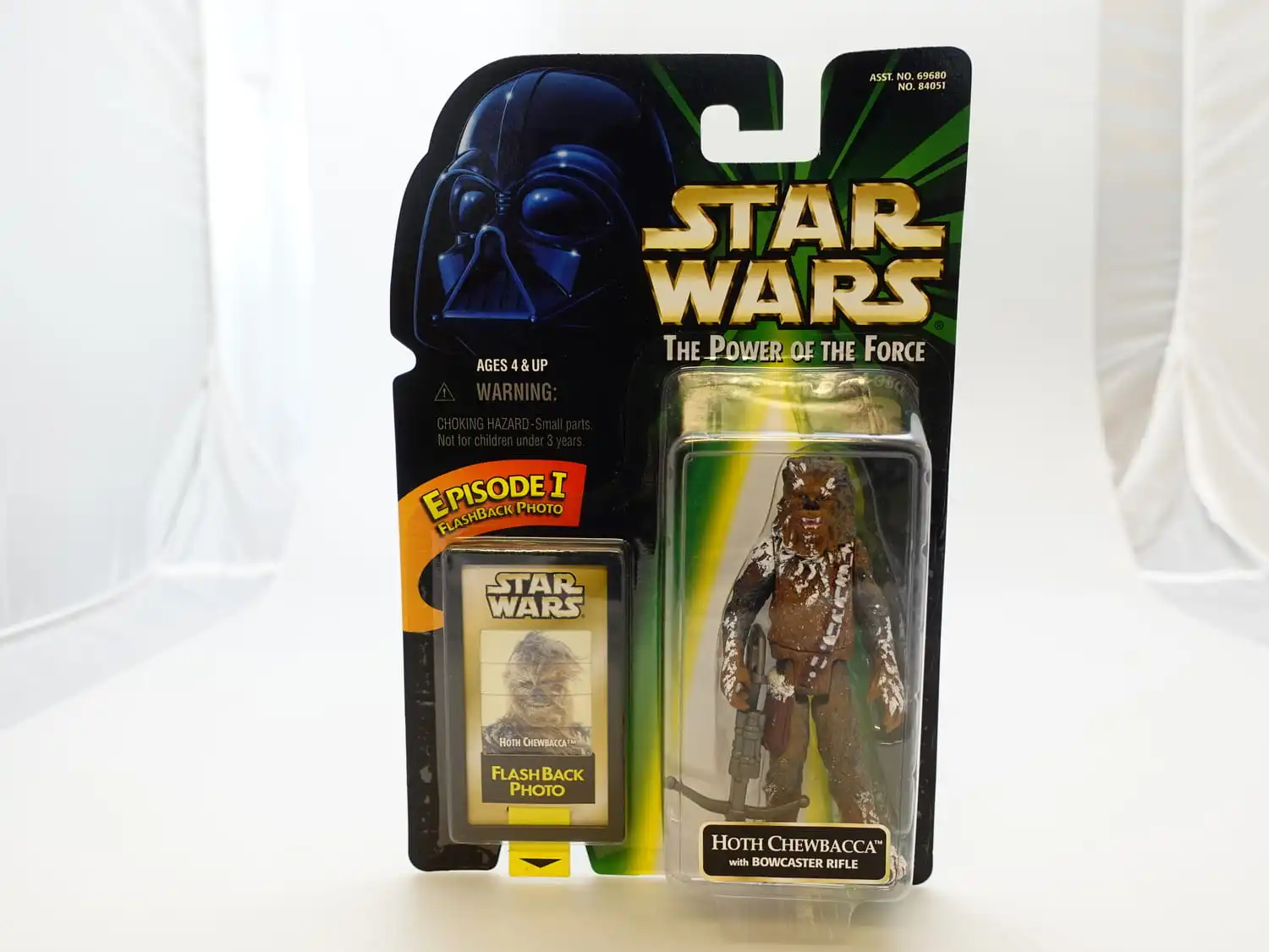 Star Wars The Power of the Force 3,75" Hoth Chewbacca with Bowcaster Rifle 1 Star Wars The Power of the Force 3,75" Hoth Chewbacca with Bowcaster Rifle
