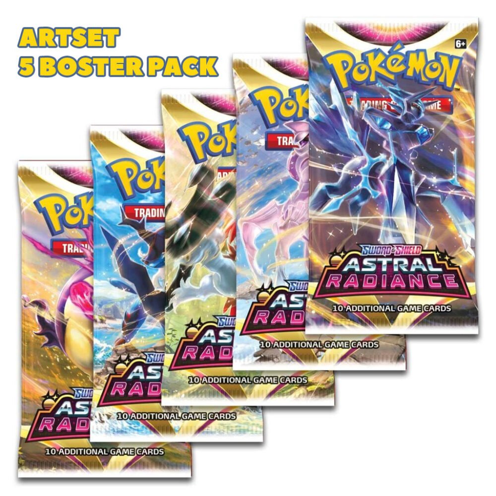 Pokemon Sword & Shield Astral Radiance - Booster Pack Art set 1 Pokemon Sword & Shield Astral Radiance - Booster Pack Art set