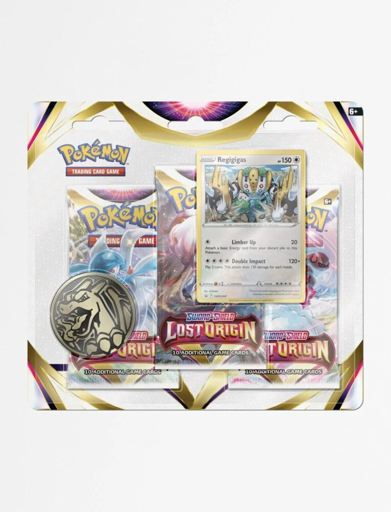 Pokemon Sword & Shield Lost Origin - 3 Booster Blister Pack Regigigas ...