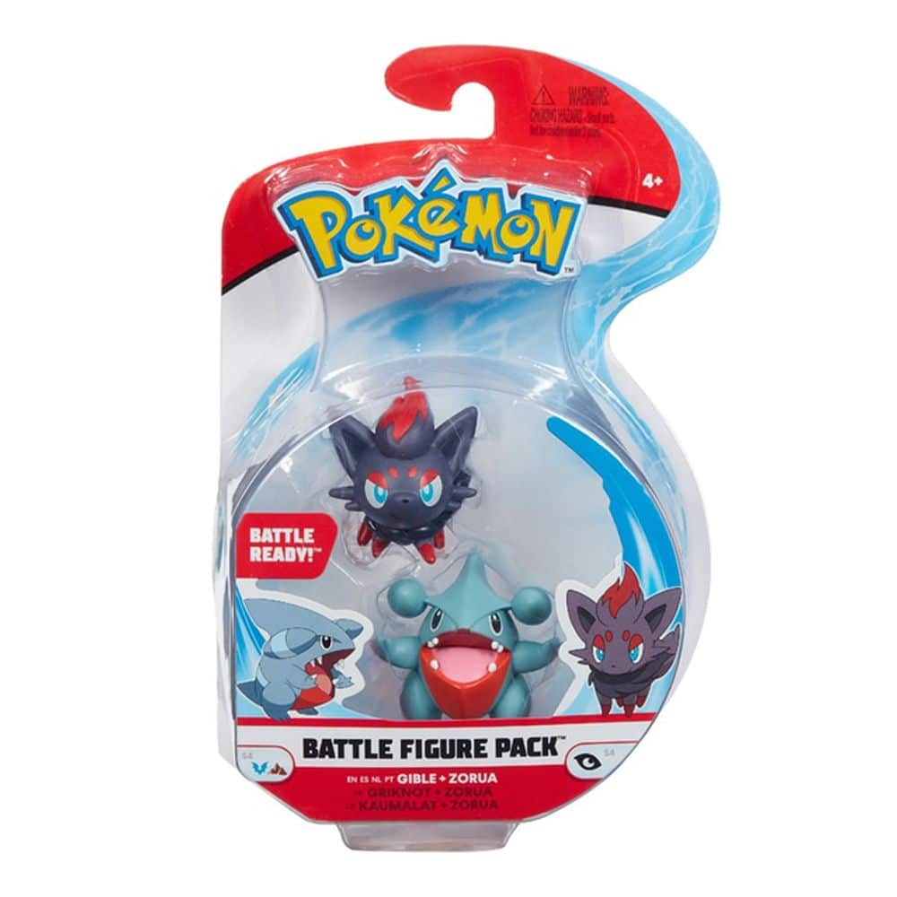 Pokemon Battle Figure Pack - Gible & Zorua 1 Pokemon Battle Figure Pack - Gible & Zorua