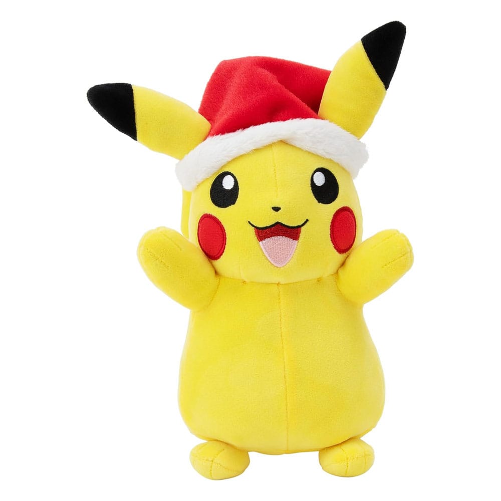 Pokémon Plysjfigur Vinter Pikachu med Julehatt 20 cm 1 Pokémon Plysjfigur Vinter Pikachu med Julehatt 20 cm