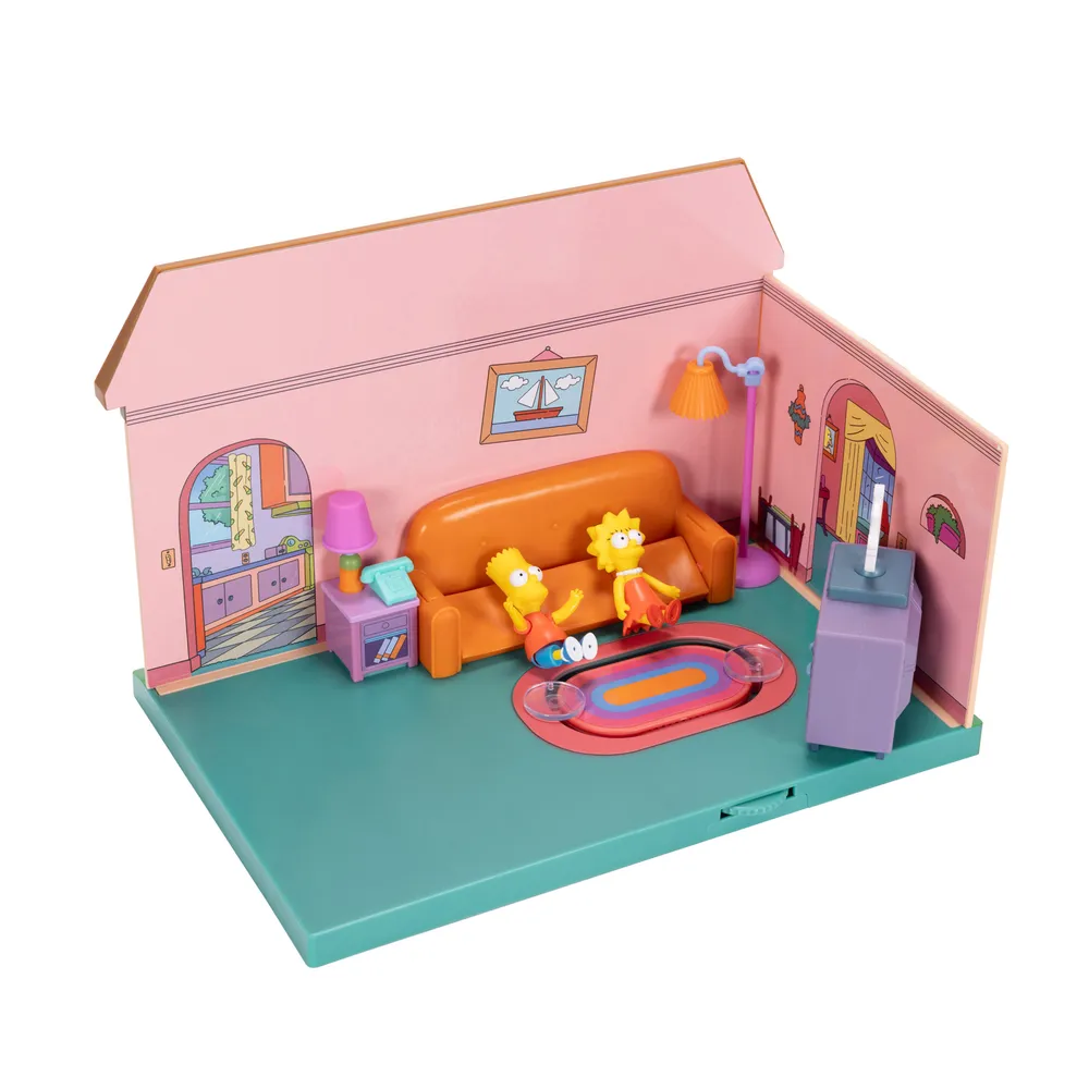 The Simpsons House Living Room Diorama m/Homer Simpsons Action Figur 6cm 4 The Simpsons House Living Room Diorama m/Homer Simpsons Action Figur 6cm - Bilde 4