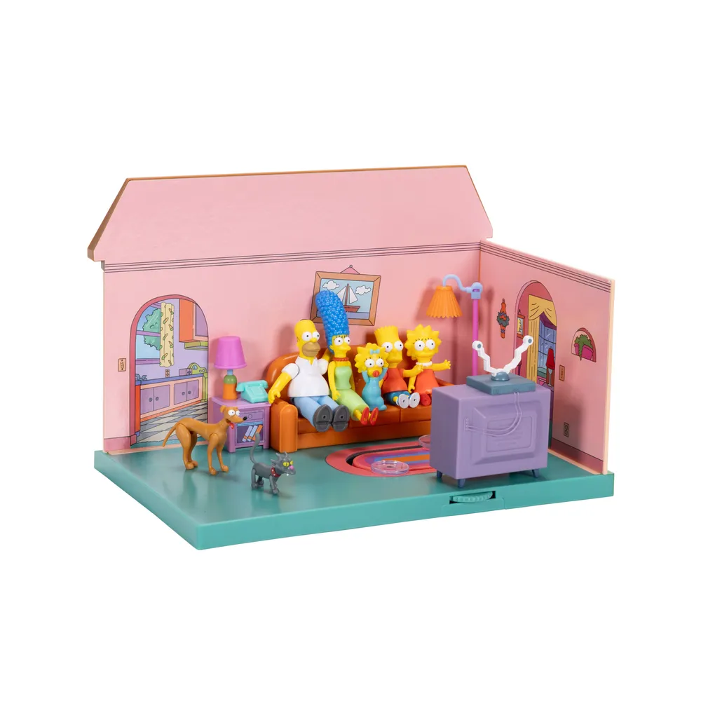 The Simpsons House Living Room Diorama m/Homer Simpsons Action Figur 6cm 3 The Simpsons House Living Room Diorama m/Homer Simpsons Action Figur 6cm - Bilde 3