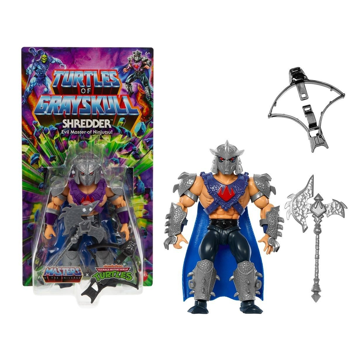 MOTU x TMNT: Turtles of Grayskull Action Figure Shredder 14 cm 3 MOTU x TMNT: Turtles of Grayskull Action Figure Shredder 14 cm - Bilde 3