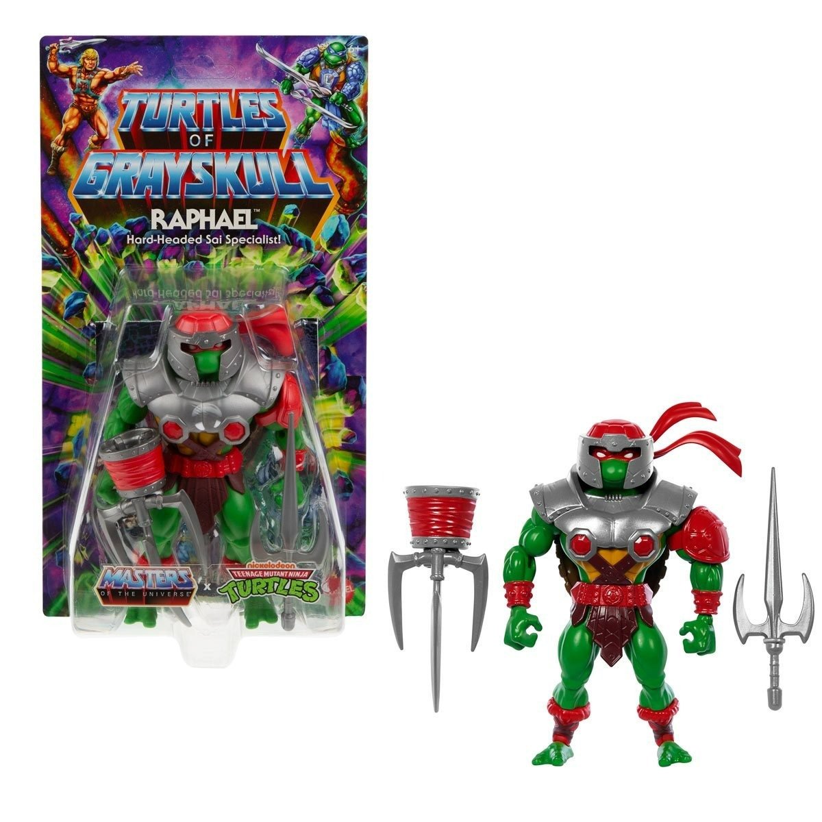 MOTU x TMNT: Turtles of Grayskull Action Figure Raphael 14 cm 6 MOTU x TMNT: Turtles of Grayskull Action Figure Raphael 14 cm - Bilde 6