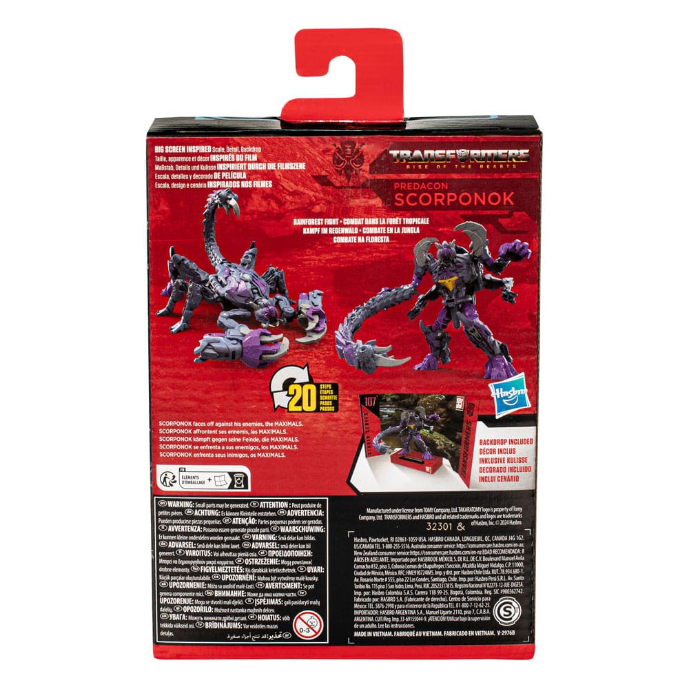 Transformers: Rise of the Beasts Generations Studio Series Deluxe Class Action Figure 107 Predacon Scorponok 11 cm 2 Transformers: Rise of the Beasts Generations Studio Series Deluxe Class Action Figure 107 Predacon Scorponok 11 cm - Bilde 2