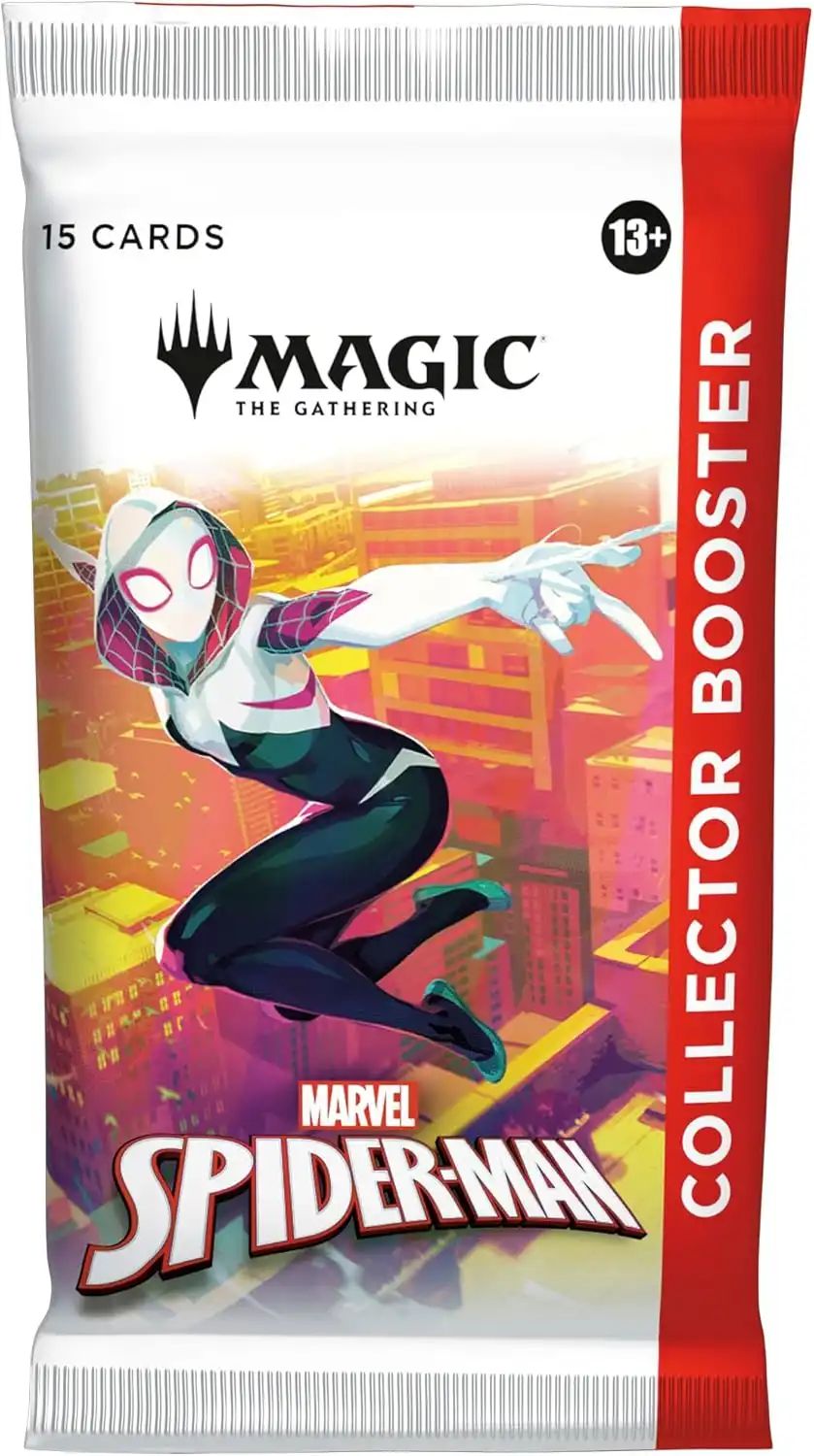 Magic: The Gathering Marvel’s Spider-Man Collector Booster – 15 kort 1 Magic: The Gathering Marvel’s Spider-Man Collector Booster – 15 kort