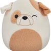 Squishmallows Originals 19 cm Brock The Bulldog with Fluffy Stomach 5 Squishmallows Originals 19 cm Brock The Bulldog with Fluffy Stomach