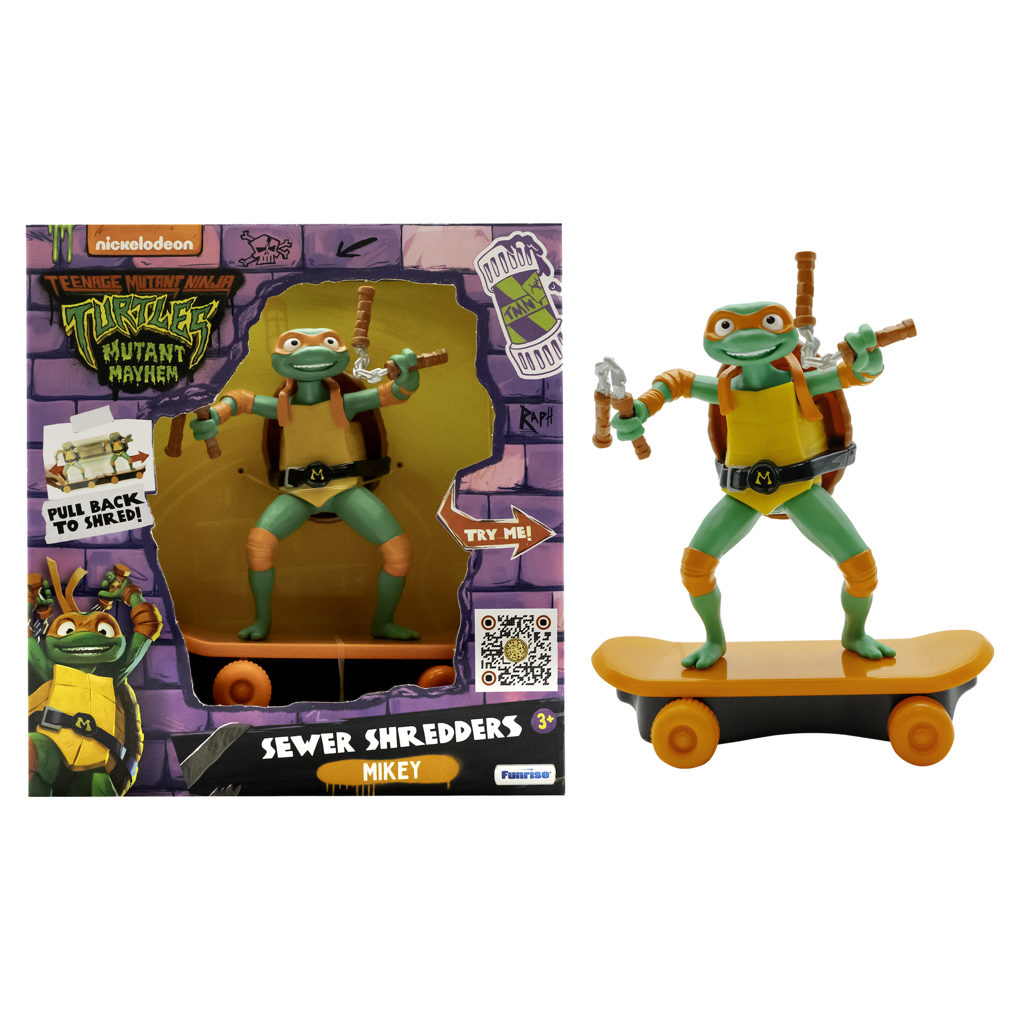 Teenage Mutant Ninja Turtles Mutant Mayhem Sewer Shredders Mikey 1 Teenage Mutant Ninja Turtles Mutant Mayhem Sewer Shredders Mikey