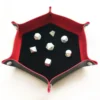 Dice tray - Sort med røde vegger 3 Dice tray - Sort med røde vegger