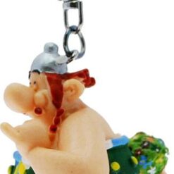Asterix Nøkkelring Obelix med Blomster 13 cm