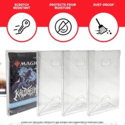 PET Protectors 10-Pack for Booster, Magic, Yu-Gi-Oh Cards