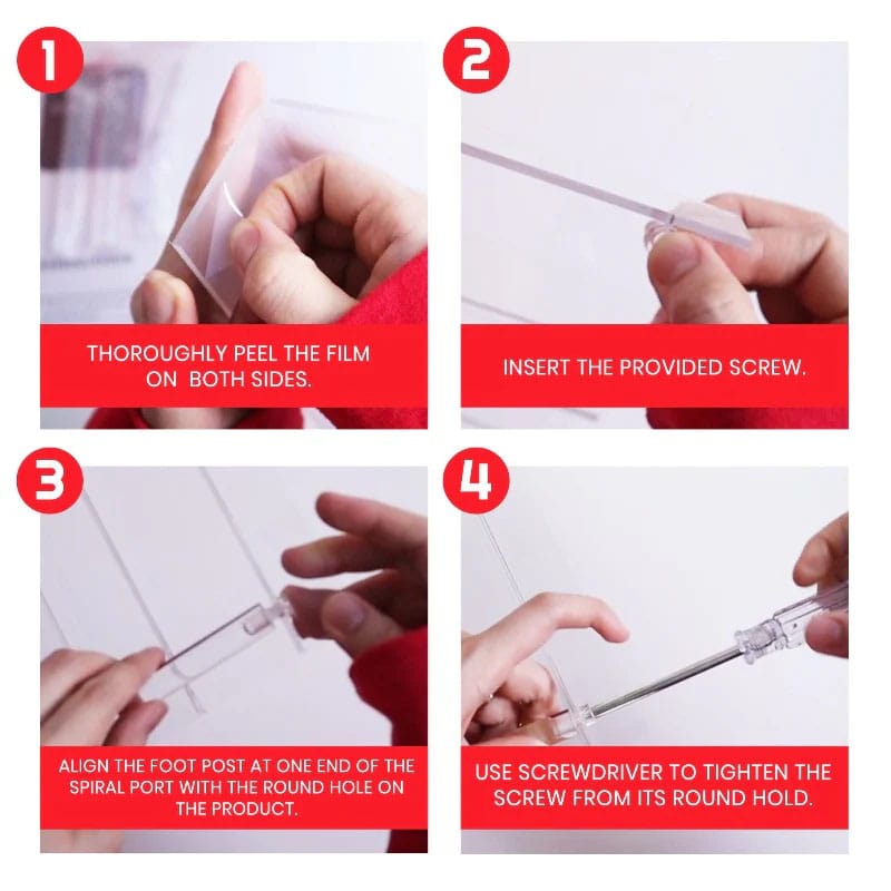 Evoretro Acrylic Shelf Riser 2-Pack RS9 4 Evoretro Acrylic Shelf Riser 2-Pack RS9 - Bilde 4