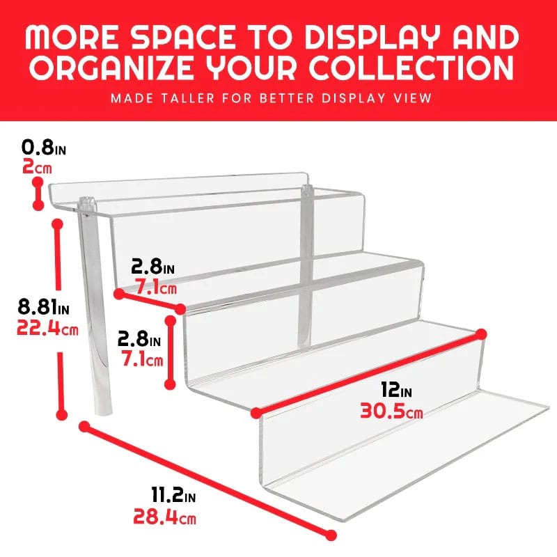 Evoretro Acrylic Shelf Riser 2-Pack RS9 5 Evoretro Acrylic Shelf Riser 2-Pack RS9 - Bilde 5