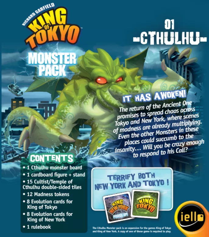 King of Tokyo Monster Pack 1 - Cthulhu 2 King of Tokyo Monster Pack 1 - Cthulhu - Bilde 2
