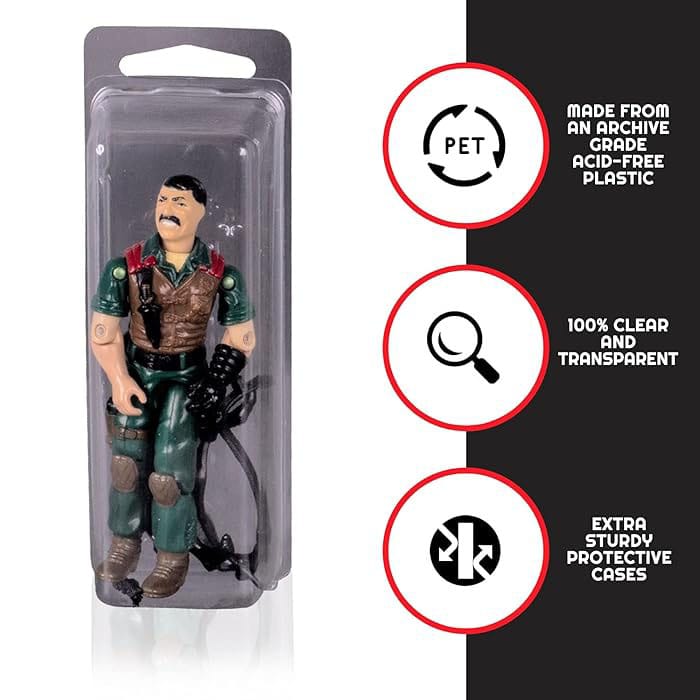 Clamshell PET-beskyttere 50-Pack for Actionfigurer 7 Clamshell PET-beskyttere 50-Pack for Actionfigurer - Bilde 7