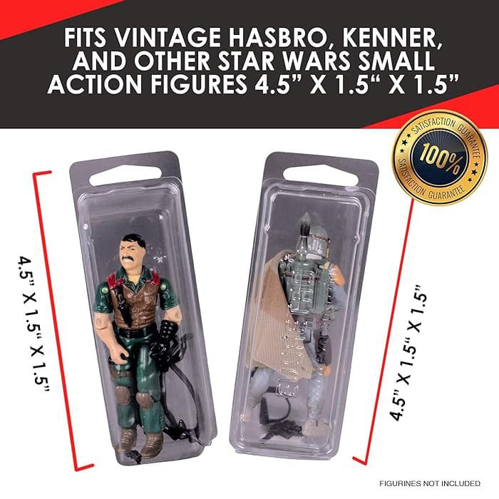 Clamshell PET-beskyttere 50-Pack for Actionfigurer 10 Clamshell PET-beskyttere 50-Pack for Actionfigurer - Bilde 10
