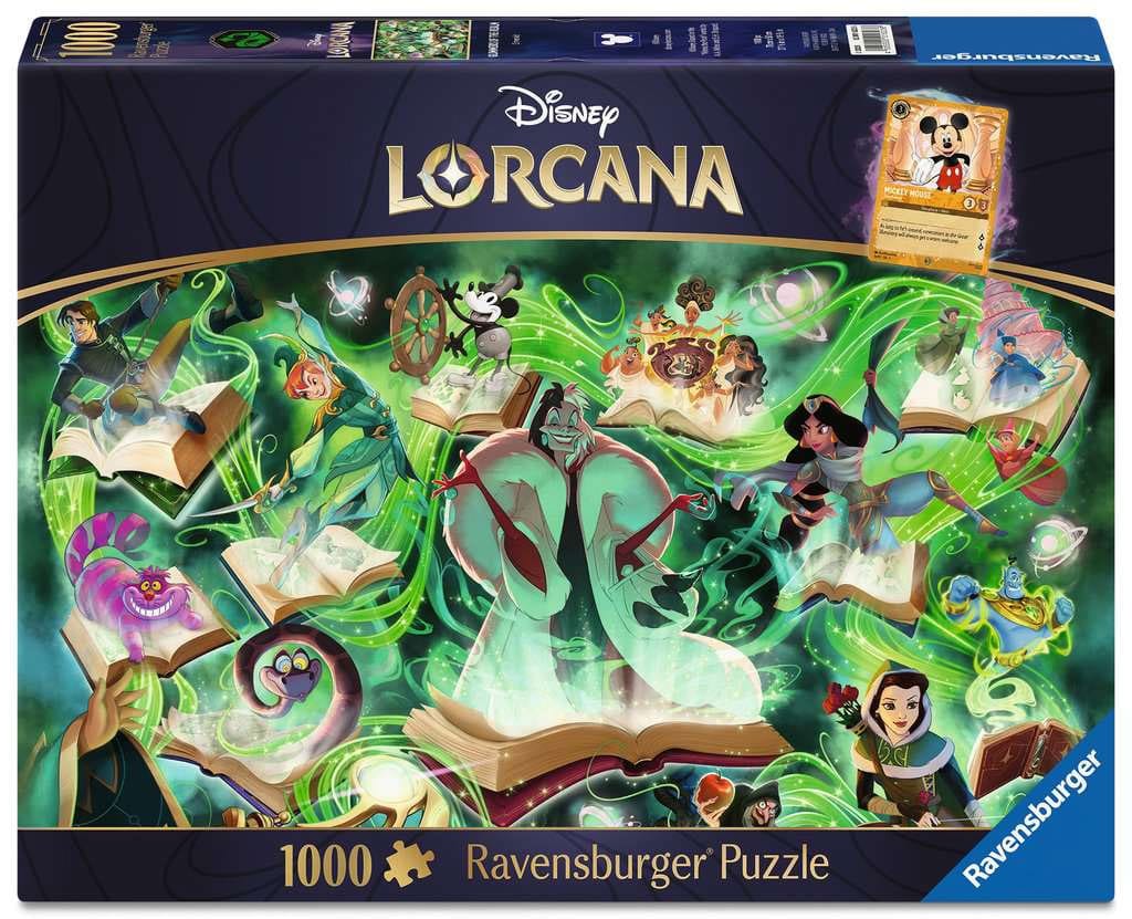 Disney Lorcana Jigsaw Puzzle Glimmers of the Realm: Emerald (1000 biter) 1 Disney Lorcana Jigsaw Puzzle Glimmers of the Realm: Emerald (1000 biter)