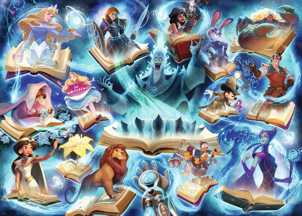 Disney Lorcana Jigsaw Puzzle Glimmers of the Realm: Sapphire (1000 brikker) 2 Disney Lorcana Jigsaw Puzzle Glimmers of the Realm: Sapphire (1000 brikker) - Bilde 2