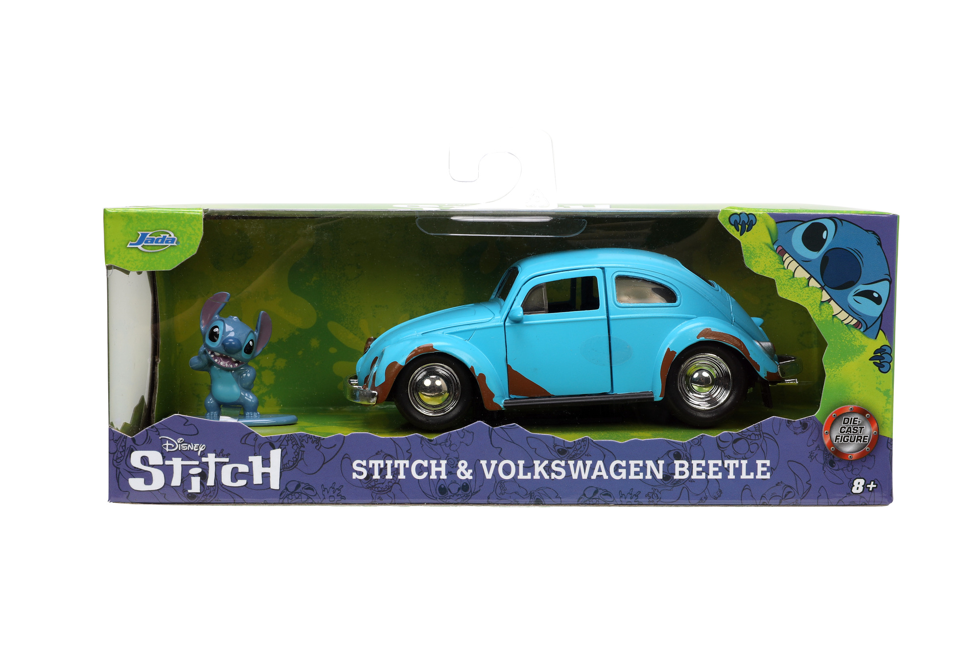 Lilo & Stitch Volkswagen Beetle 1959 1:32 diecast w/ 1.65" Stitch Figure 2 Lilo & Stitch Volkswagen Beetle 1959 1:32 diecast w/ 1.65" Stitch Figure - Bilde 2