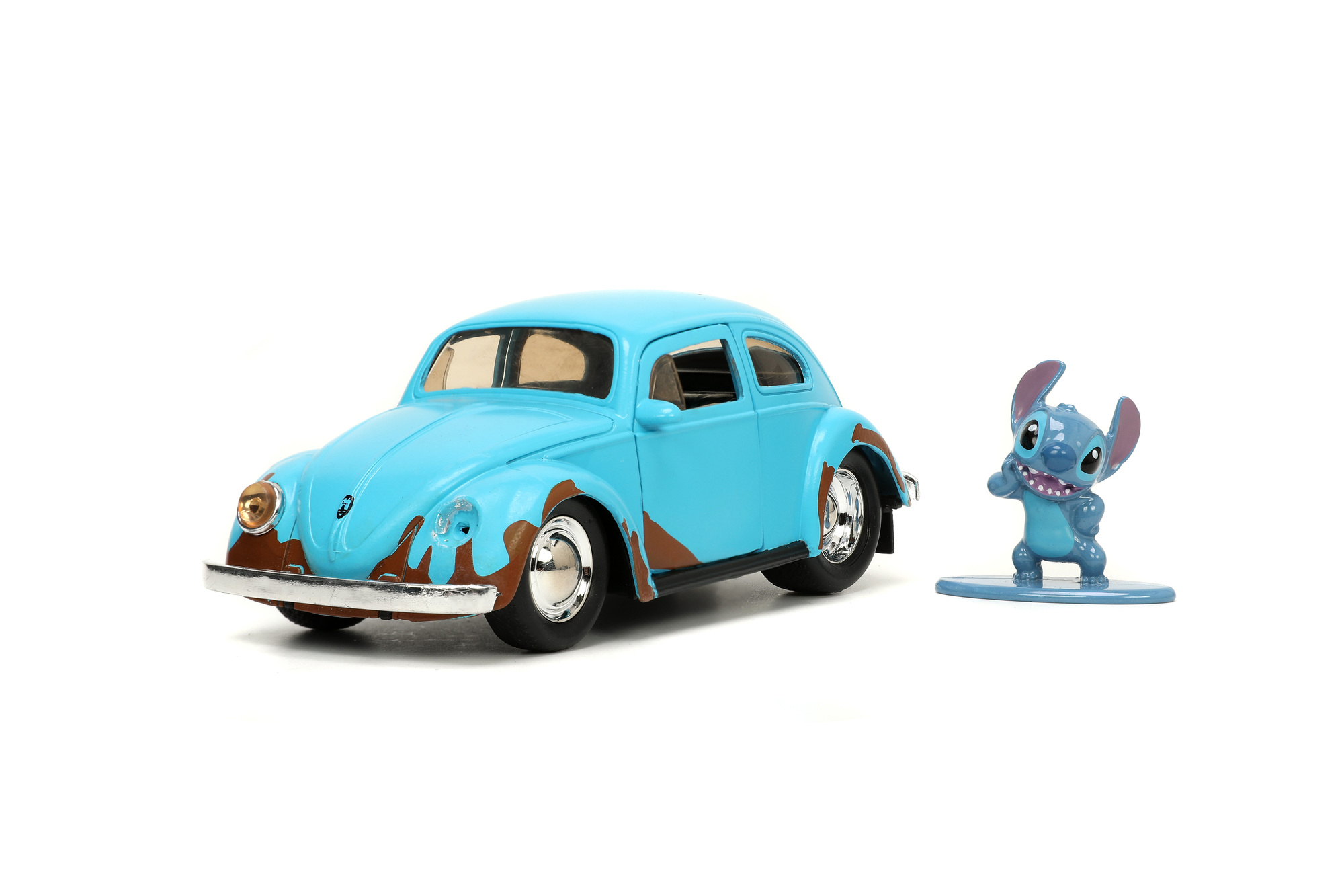Lilo & Stitch Volkswagen Beetle 1959 1:32 diecast w/ 1.65" Stitch Figure 3 Lilo & Stitch Volkswagen Beetle 1959 1:32 diecast w/ 1.65" Stitch Figure - Bilde 3