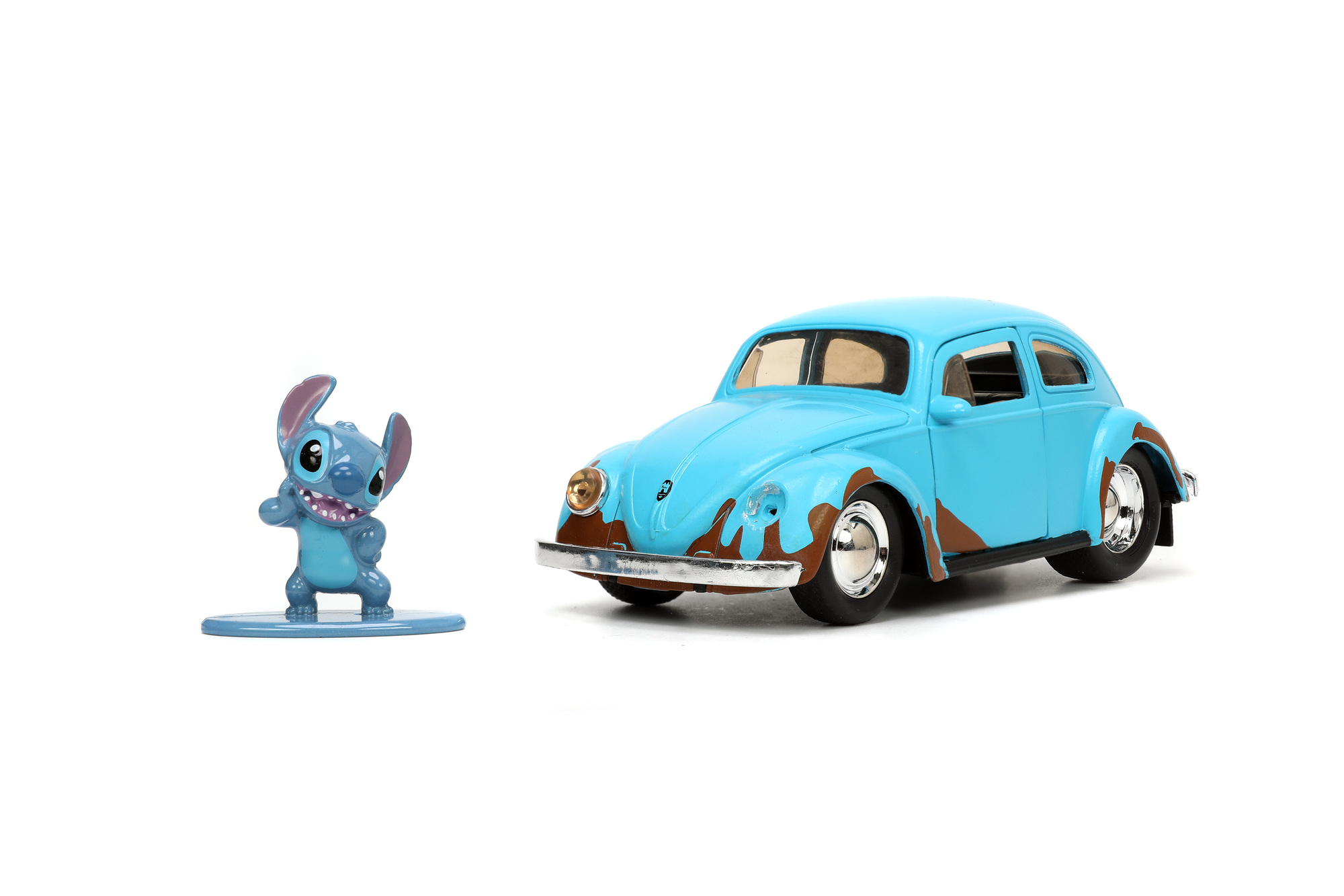 Lilo & Stitch Volkswagen Beetle 1959 1:32 diecast w/ 1.65" Stitch Figure 4 Lilo & Stitch Volkswagen Beetle 1959 1:32 diecast w/ 1.65" Stitch Figure - Bilde 4