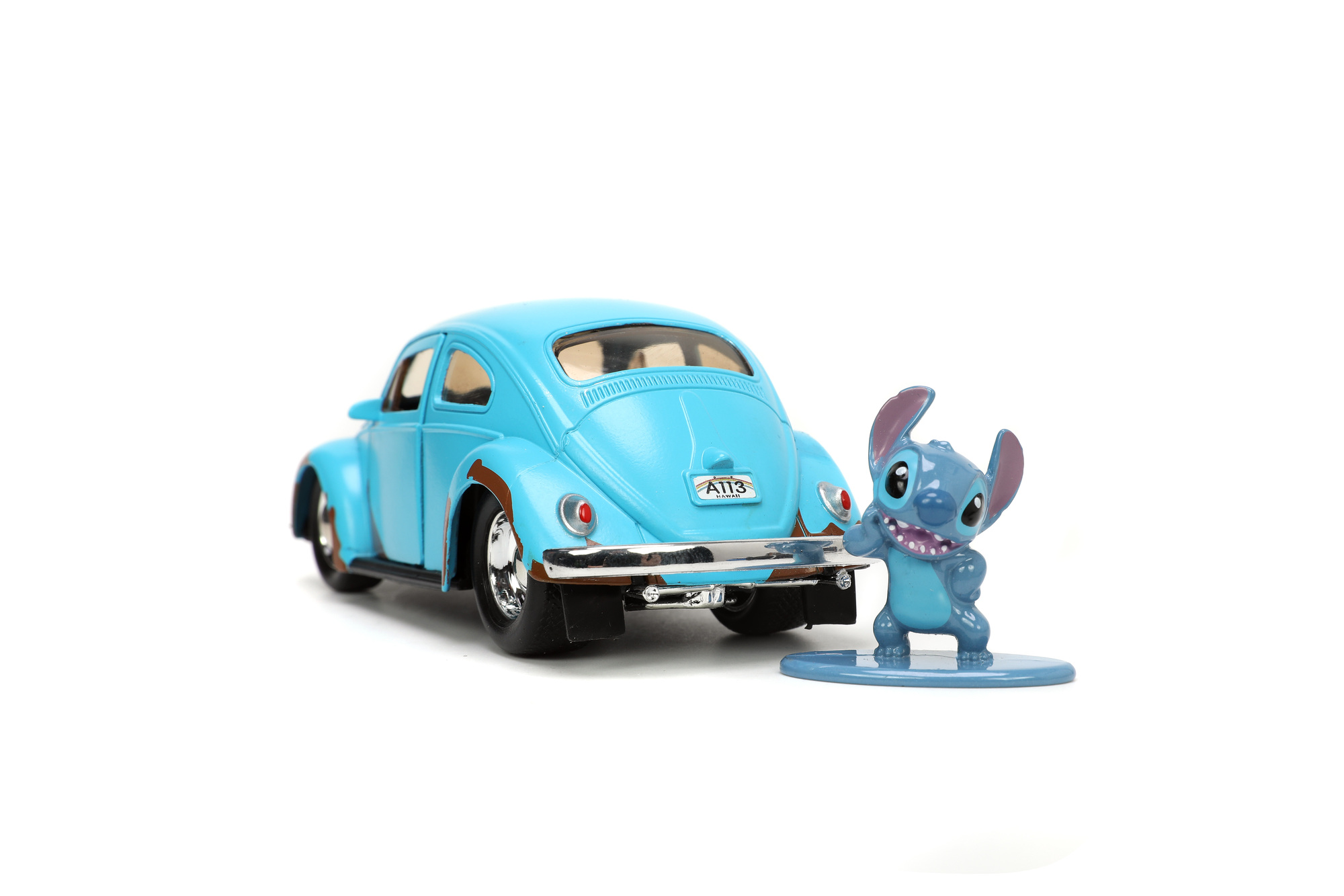 Lilo & Stitch Volkswagen Beetle 1959 1:32 diecast w/ 1.65" Stitch Figure 6 Lilo & Stitch Volkswagen Beetle 1959 1:32 diecast w/ 1.65" Stitch Figure - Bilde 6