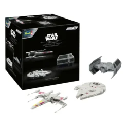 Star Wars Adventskalender - Millennium Falcon, X-Wing Fighter, Darth Vader's TIE Fighter Modellbyggesett