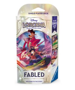 Utforsk Disney Lorcana: Når Tegnefilm Møter Strategisk Kortspillmoro 18 Disney Lorcana: Fabled (Set 9) Starter Deck - Emerald & Ruby (Max Goof & Powerline)