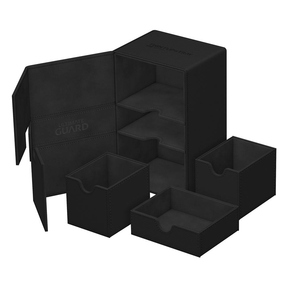 Ultimate Guard Twin Flip'n'Tray 160+ Xenoskin - Svart 1 Ultimate Guard Twin Flip'n'Tray 160+ Xenoskin - Svart