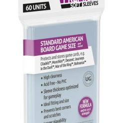 Ultimate Guard Premium Soft Sleeves for Board Game Cards Standard American (60)