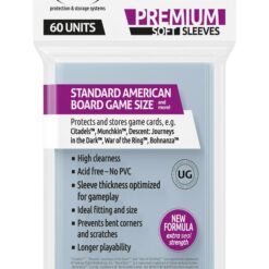Ultimate Guard Premium Soft Sleeves for Board Game Cards Standard American (60)