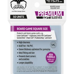 Ultimate Guard Premium Soft Sleeves for Board Game Cards Square (50)