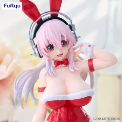 Super Sonico BiCute Bunnies Figure – Red Color Ver.