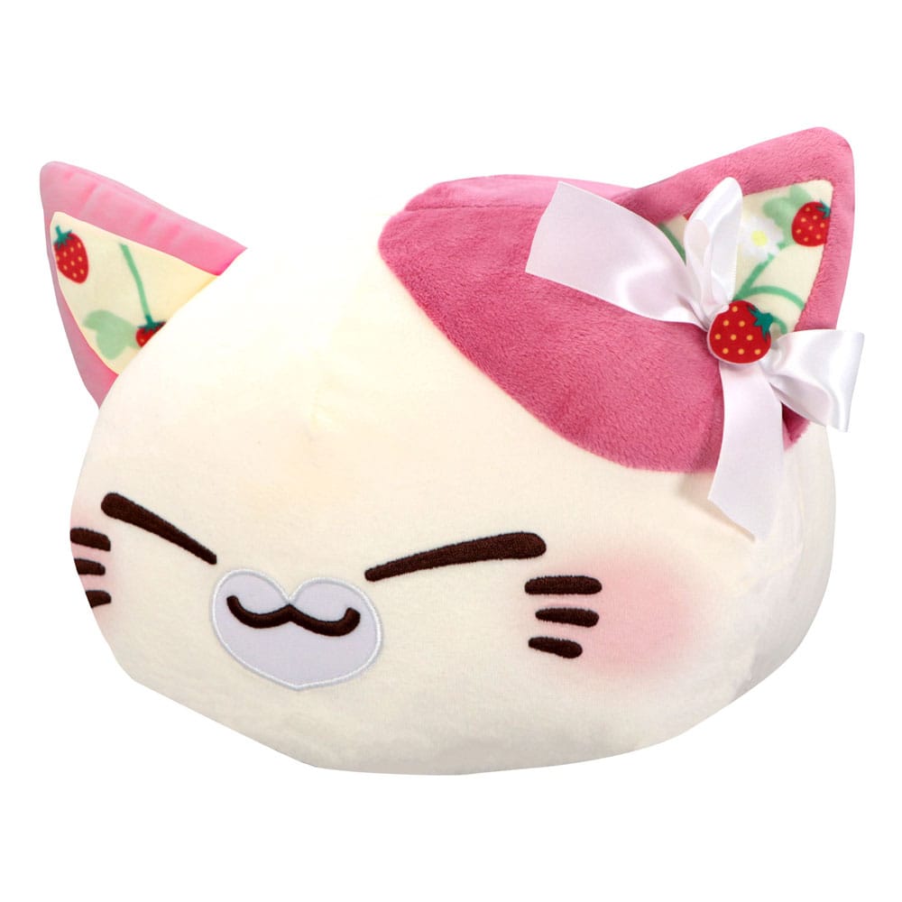 Nemuneko Cat Sweet Stor Plysjfigur Berry Pink 35 cm 1 Nemuneko Cat Sweet Stor Plysjfigur Berry Pink 35 cm