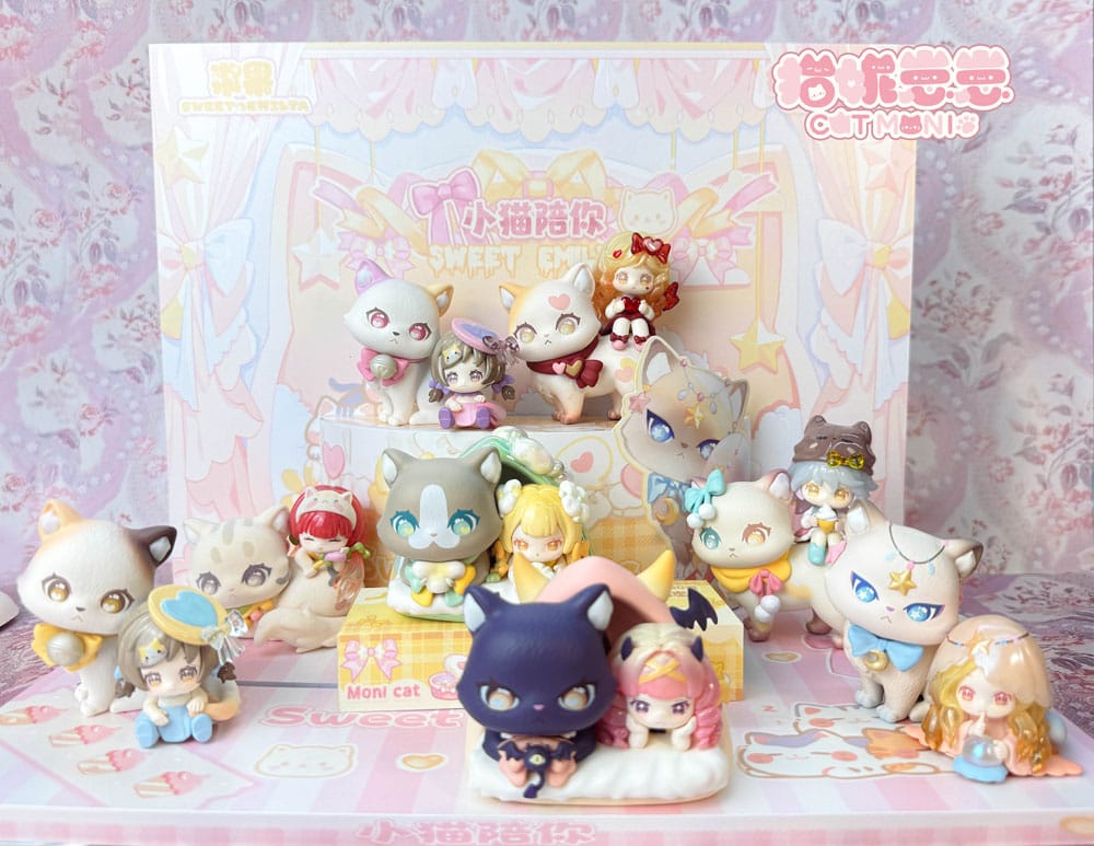 Original Character Trading Figures Cat Nizizi-Kitten med deg 8 cm 1 Original Character Trading Figures Cat Nizizi-Kitten med deg 8 cm