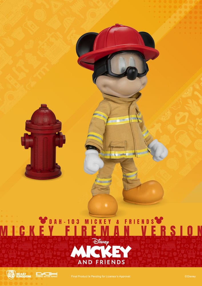Mickey & Friends Dynamic 8ction Heroes Action Figure 1/9 Mickey Fireman Ver. 24 cm 2 Mickey & Friends Dynamic 8ction Heroes Action Figure 1/9 Mickey Fireman Ver. 24 cm - Bilde 2
