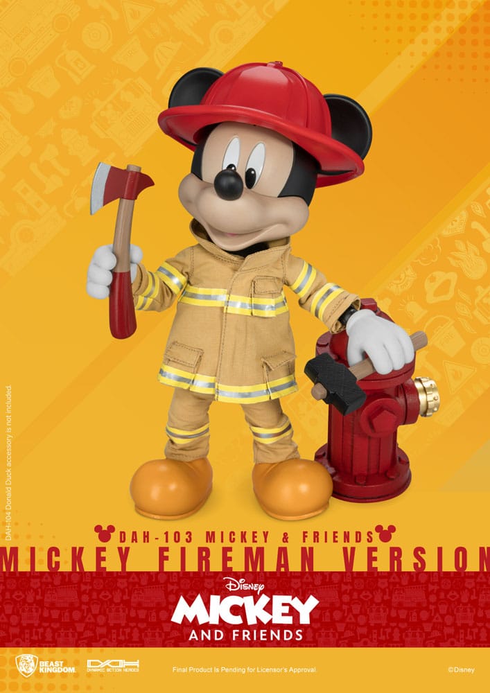 Mickey & Friends Dynamic 8ction Heroes Action Figure 1/9 Mickey Fireman Ver. 24 cm 3 Mickey & Friends Dynamic 8ction Heroes Action Figure 1/9 Mickey Fireman Ver. 24 cm - Bilde 3