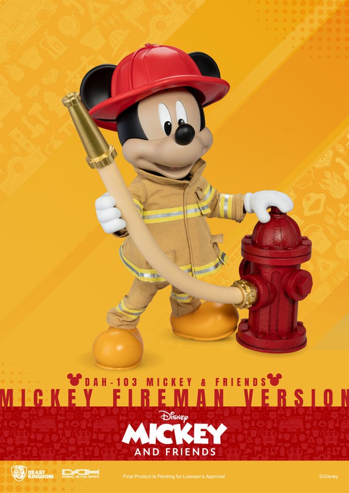 Mickey & Friends Dynamic 8ction Heroes Action Figure 1/9 Mickey Fireman Ver. 24 cm 4 Mickey & Friends Dynamic 8ction Heroes Action Figure 1/9 Mickey Fireman Ver. 24 cm - Bilde 4