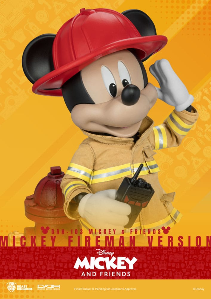 Mickey & Friends Dynamic 8ction Heroes Action Figure 1/9 Mickey Fireman Ver. 24 cm 5 Mickey & Friends Dynamic 8ction Heroes Action Figure 1/9 Mickey Fireman Ver. 24 cm - Bilde 5